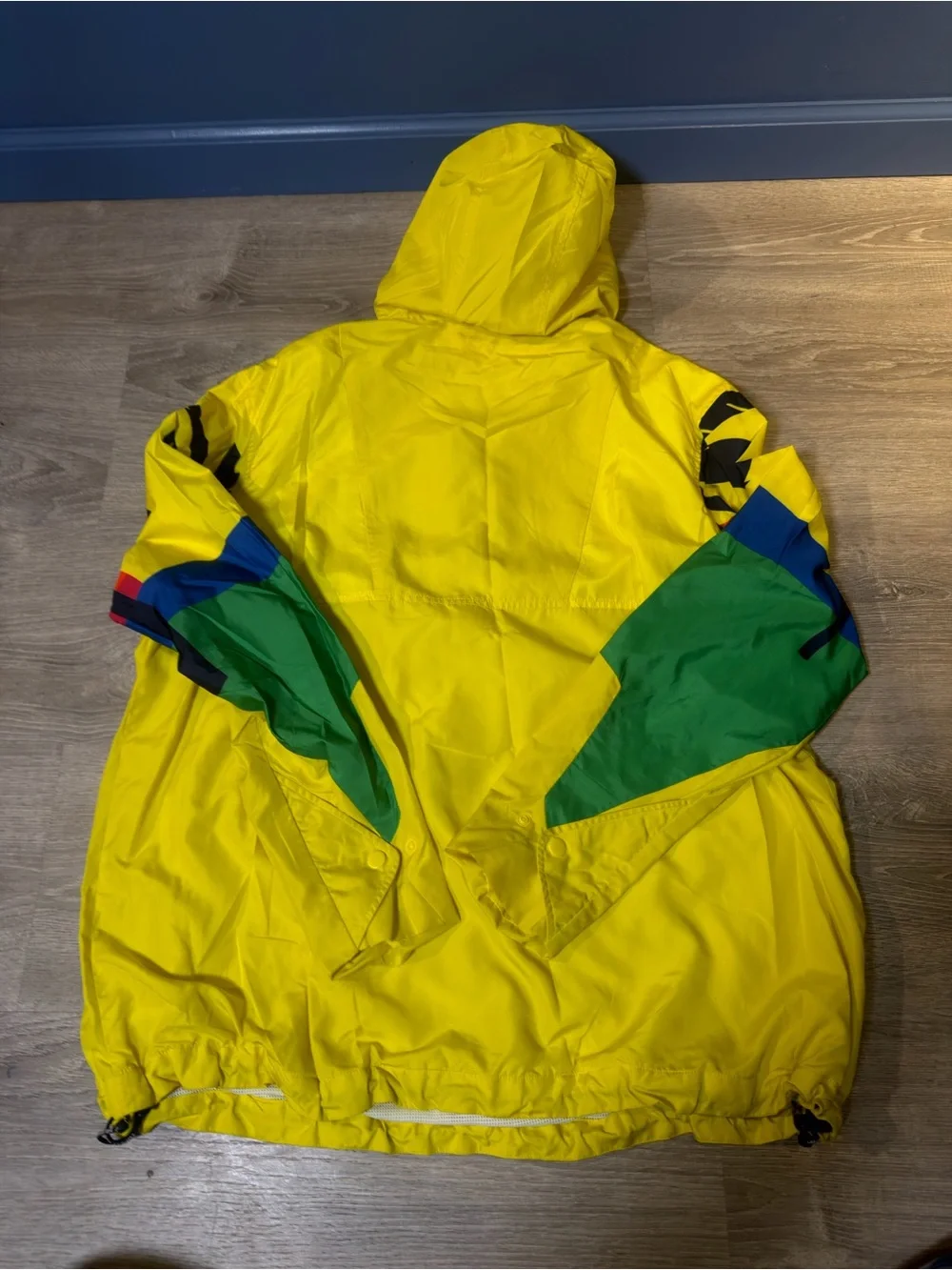 Tommy Hilfiger Yellow Multicolor Colorblock Hooded Pullover